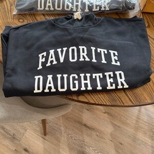 Collegiate Black 'Favorite Daughter' Sweatshirt